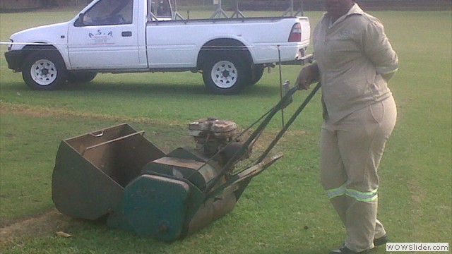 cricket pitch maintenance cylinder mower